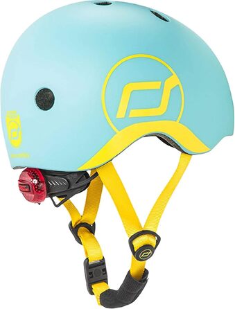 Дитячий шолом Scoot and Ride з регульованими ремінцями, матовим покриттям, розмір XXS, LED-ліхтарем і флісовою підкладкою