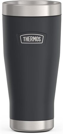 Термокружка Thermos ICON 470 мл, графітова, з нержавіючої сталі, ізотермічна, герметична, зберігає тепло 7 годин/холод 22 години, для кави, зручна для подорожей, BPA-free, можна мити в посудомийці