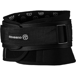 Бандаж для спини Rehband X-RX з поясом, неопрен 7мм, чорний XXXL