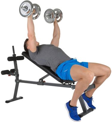 Лава Hammer Ab Bench Perform One Weight, антрацит/чорна, 160 x 32 x 119 см