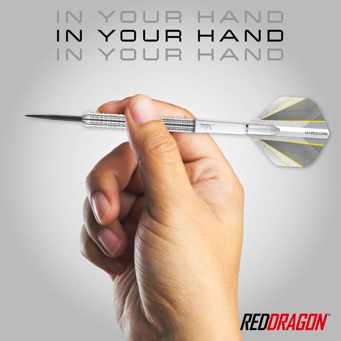 Дротики RED DRAGON Seren Pure 90% вольфраму, сталевий наконечник, професійний набір, 21-25 г, з крилами і хвостовиками, 4 стилі
