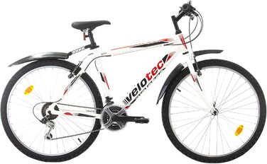 Велосипед PROBIKE 26 ALU 18 Speed, чоловіки/хлопчики, від 165 см (Білий Червоний)