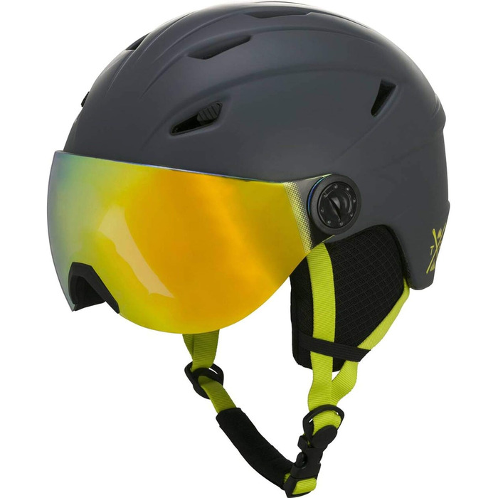 Шолом TECNOPRO Kids Pulse JR S2 Visor HS-016, сірий, розмір S