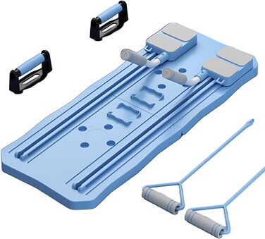 Дошка для пілатесу LCBDYLR, багатофункціональний тренажер Ab-Core, складна дошка-реформатор для пілатесу для дому (синій)