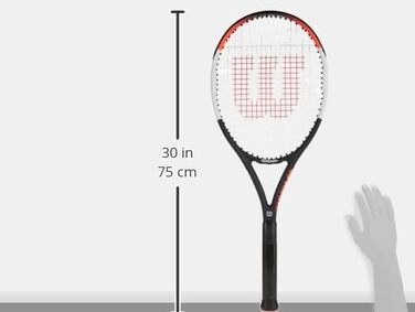 Тенісна ракетка Wilson Pro Staff Precision 100, вуглецеве скловолокно, Grip-Heavy Balance, 320 г, довжина 68,6 см (розмір рукоятки 2)