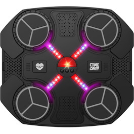 Музична коробка-машина Bluetooth, настінна, з 3 швидкостями, підсвіткою, рукавичками, подушкою, акумулятором, для дітей, подарунок (чорна)