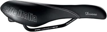 Жіноче велосипедне сідло Selle Italia Donna Gel Flow для шосе, MTB та гравелу, чорне