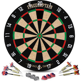 Дартсборд сизалевий зі стрілами, 1715C Bullseye Dartboard