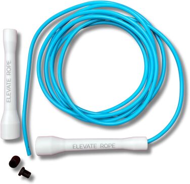 Скакалка Elevate Speed Rope MAX професійна, міцний ПВХ з нейлоновим осердям, 5 мм, довжина до 3 м, надміцні ручки