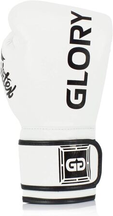 Боксерські рукавички Fairtex X Glory білі, шкіряні, 12 унцій, ручна роб.