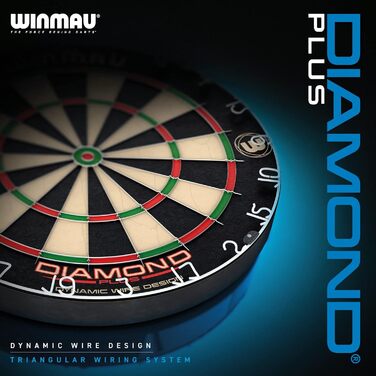 Дошка для дартсу Winmau Diamond Plus з щетини