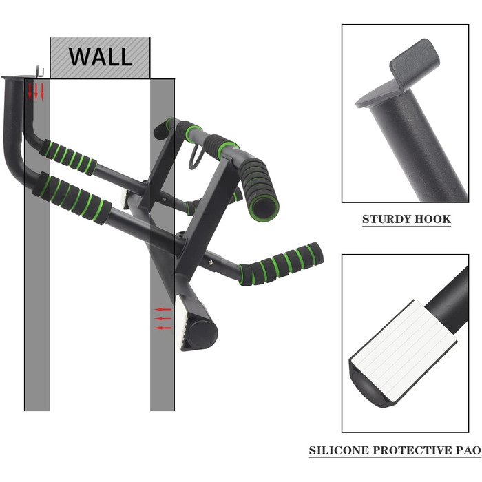 Турнік Gielmiy Pull-Up Bar Портативний без гвинтів, 200кг