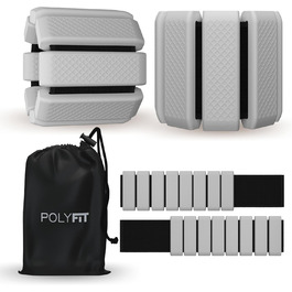 Polyfit обважнювачі для зап’ясть і щиколоток, 1 пара – універсальні обважнювачі для рук і ніг для жінок та чоловіків, для фітнесу, йоги, бігу, танців, пілатесу, кардіо, аеробіки