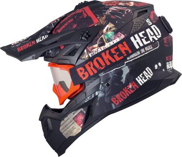 Мотокросовий шолом Broken Head Resolution для мотокросу та супермото, високоякісний MX-шолом