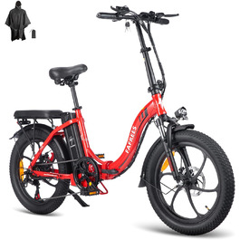 Складаний велосипед Fafrees E-Bike 20 36V 16AH 250Вт Shimano 7S (червоний)