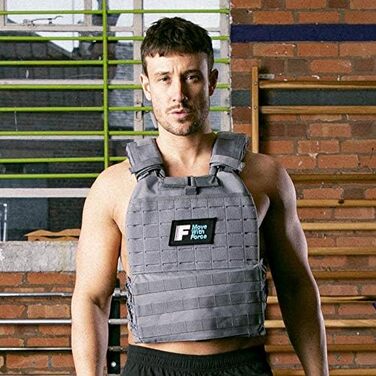 Жилет Force Fitness чорний (2 кг, Storm Grey)