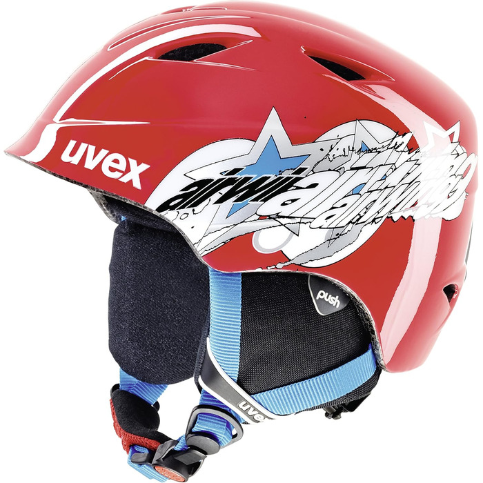 Лижний шолом Uvex Kids Airwing 2 46-50 см Red Star