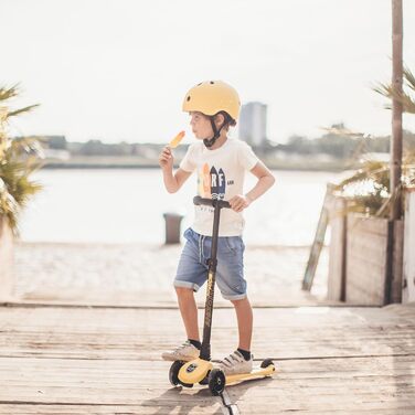 Дитячий шолом Scoot and Ride з регульованими ремінцями, матовим покриттям, LED-підсвіткою та м’якою флісовою підкладкою, розміри S/M