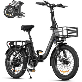 Велосипед ENGWE E-Bike 20, товста шина, 15,6 Ач, 140 км, 7 швидкостей