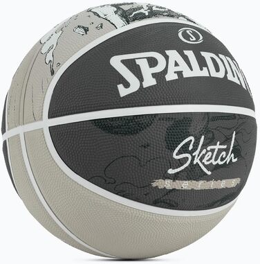 М'яч Spalding Sketch 84382Z, унісекс баскетбольний, чорний, розмір 7 EU