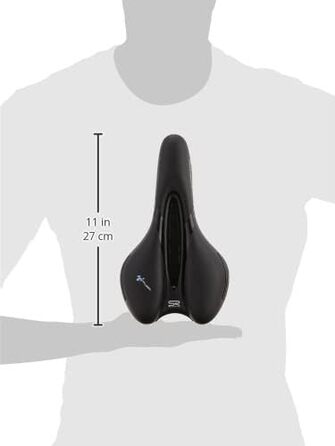 Сідло спортивне Selle Royal Respiro чорне 25,6х22,7 см