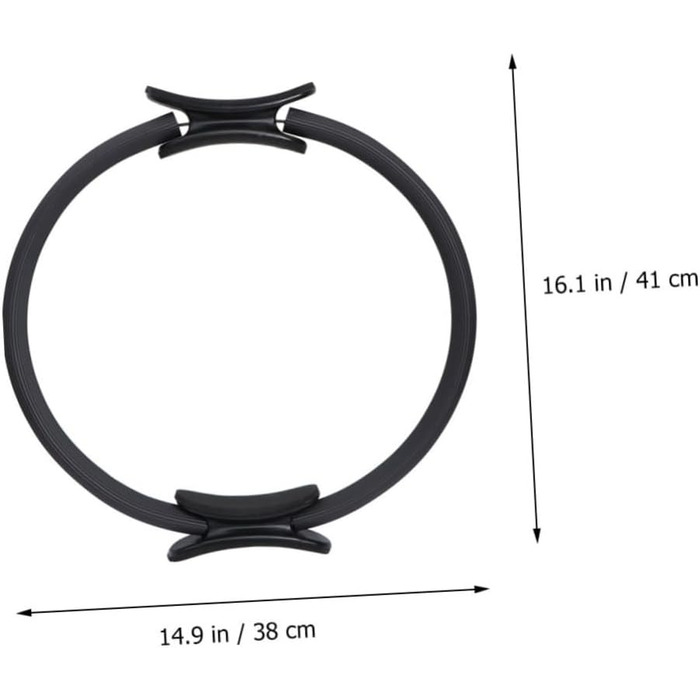 Коло опору для йоги Кільце для вправ для стегон Кільце для йоги Коло для пілатесу Підтягування стегон Коло для йоги Аксесуари для йоги Circuit Інструмент для балансу йоги Вправа для пілатесу фіолетовий (42X38CM, чорний), 1 шт.