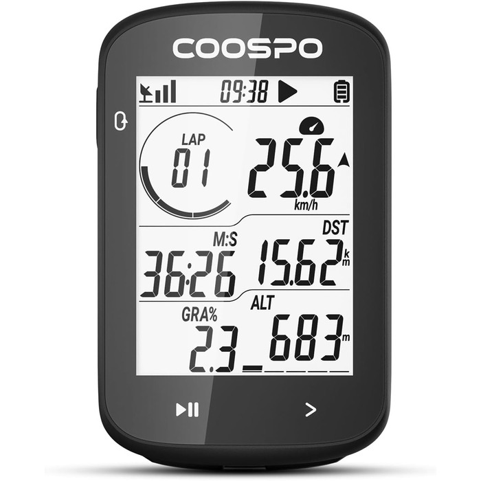 Бездротовий велокомп'ютер COOPSO CS300 GPS, 2,6