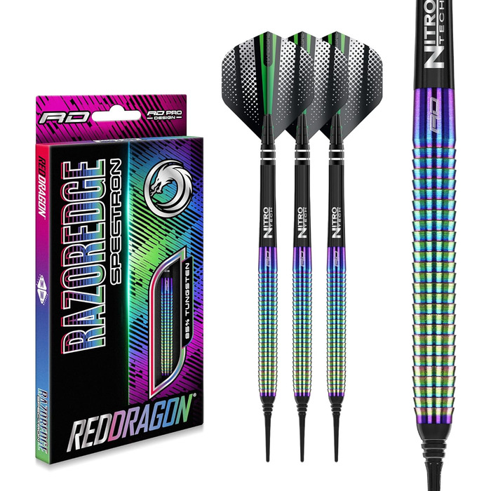 Бритва Edge Softip Darts Вольфрам Profi 18G з польотами, валами