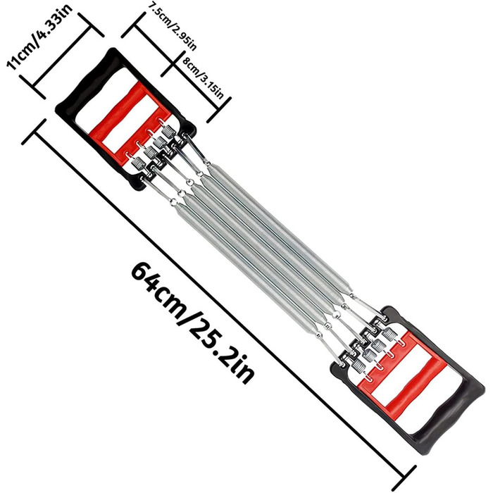 Знімач грудей, Тяговий еспандер, Захват для рук, 5 пружин, Силове тренування