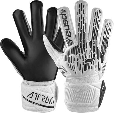 Рукавички Reusch Attrakt Solid біло-чорні, розмір 10