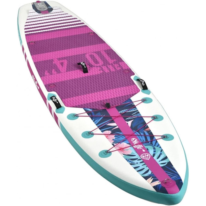 Надувне весло Skiffo Sup Stand Up Elle 10'4 PB-SXX104C Dropstitch Pack Весло, повідець, насос і сумка для транспортування, до 120 кг-236 л-315 x 79 x 13 см, для жінок, рожевий