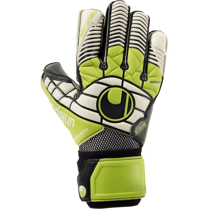 Рукавички uhlsport ELIMINATOR SUPER GRAPHITE 10.5 Чорний/Зелений/Білий