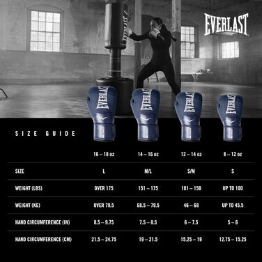 Жіночі боксерські рукавички Everlast Elite Prostyle 16oz, темно-сині