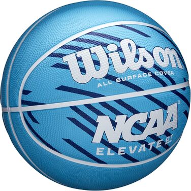 Баскетбольні м'ячі Wilson NCAA на відкритому повітрі - 74,9 см, 72,4 см, 70,5 см Elevate OT Розмір 7 - 29,5 Королівський/Білий