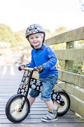 Дитячий велосипедний шолом Kiddimoto Skullz/Pirat, спортивний шолом для скейта, самоката, біговела, розмір M (53-58 см)
