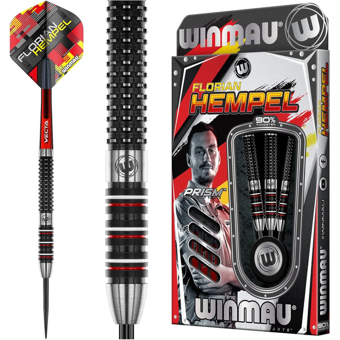 Дротики WINMAU Steel FloHempel 25г NT90 Чорний