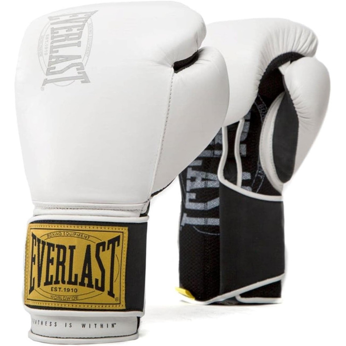 Боксерські рукавички Everlast 1910 Classic білі, 16 унцій, унісекс