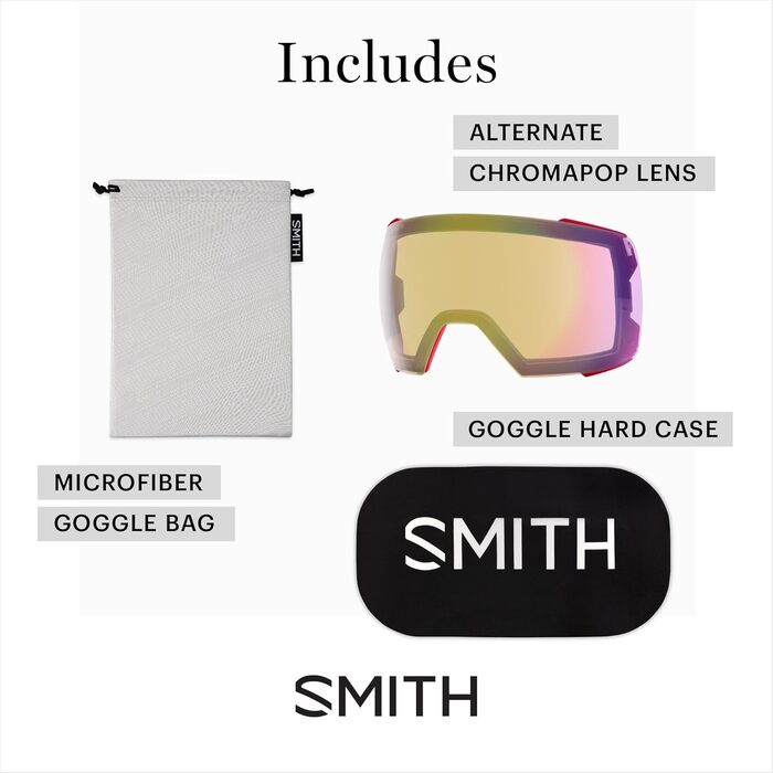 Окуляри Smith OPTICS I/O MAG XL ЧОРНИЙ - ChromaPOP Rose Flash