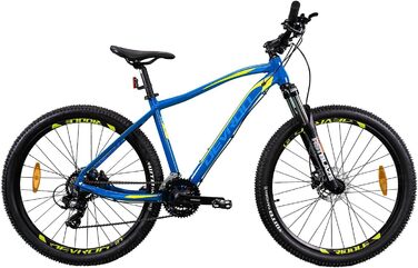 Гірський велосипед Devron Riddle RM0.7 для чоловіків - сплав Hardtail, 27,5 дюймів, Shimano 3x7, гідравлічне дискове гальмо, універсальний MTB для пригод Blue L