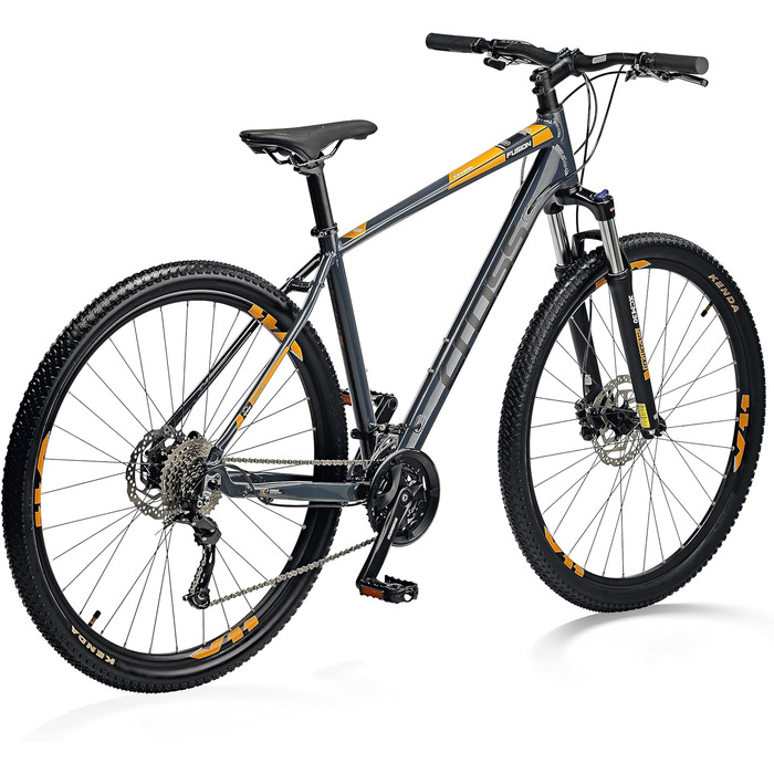 Дюймовий гірський велосипед Чоловічий MTB велосипед Hardtail Fusion 27 швидкісний Shimano ALIVIO RD-M3100 SGS - висота рами 42, 46, 50 та 54 - модельний рік 2024 42см (зріст 155-165см), 29