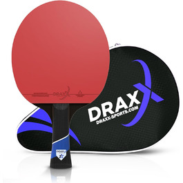 Ракетка для настільного тенісу DRAXX 7 зірок, карбон, 175 г, губка 2 мм