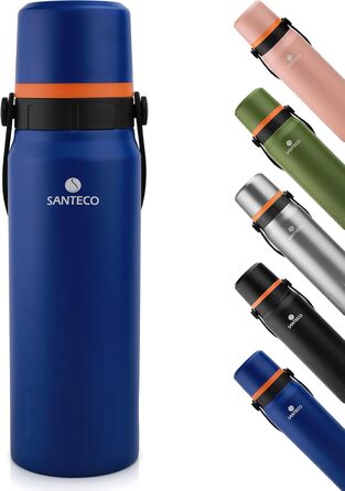 Термос SANTECO Flask 1.2 л з нерж. сталі - герметичний, без BPA, 24 год хол./12 год гар.