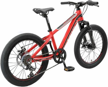 Швидкісний Shimano, дискові гальма, 20 MTB, 7-шв., від 6 років (червоний)