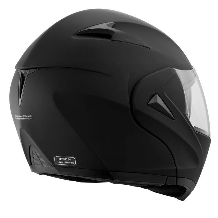 Мотошолом VEVOR без маски, розмір M (57-58 см), ABS-пластик, ECE, з Bluetooth-слотом та змінним склом, для підлітків і дорослих, мотокрос, комфортний
