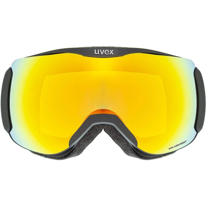 Лижні окуляри Uvex Unisex Downhill 2100 CV ( в упаковці) один розмір чорний килимок/оранжево-зелений