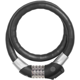 Велозамок ABUS Steel-O-Flex Raydo Pro 1460/85 TexKF з кріпленням, кодовий, 20 мм, рівень захисту 6, чорний