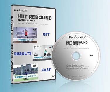 Максимус HIIT Bounce PRO Складаний батут з ручкою та DVD для дорослих