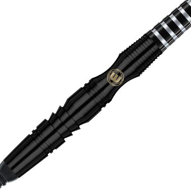 Професійний набір дротиків WINMAU Sniper Black з вольфраму з оперенням і стрижнями