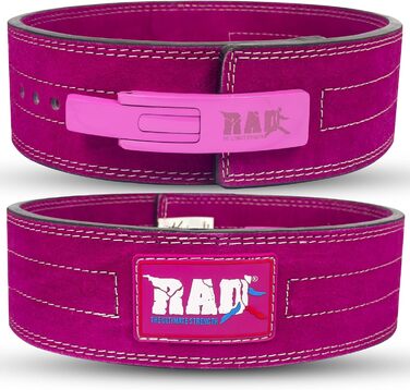 Пояс для пауерліфтингу RAD, 10 мм, важкоатлетичний, чоловічий і жіночий, з важільною пряжкою