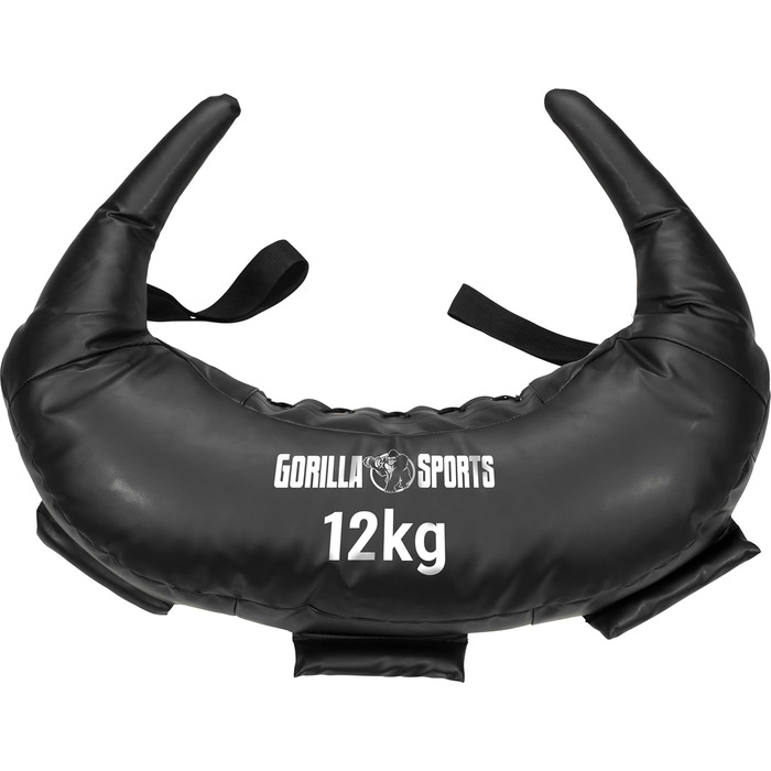 Сумка GORILLA SPORTS болгарська 5-22,5кг, шкірозамінник, чорна